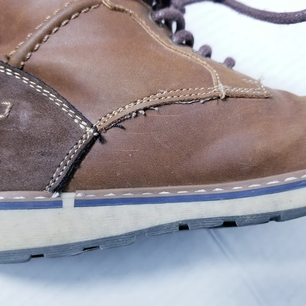 ASHFORD HAYES BOY'S BROWN BOOTS SIZE 13